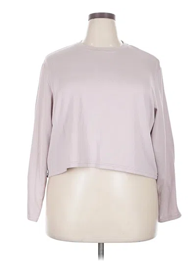 Pre-owned Ugg Long Sleeve Top Purple Mock Neckline Tops