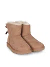 Ugg Chestnut Mini Bailey Bow Ii Ankle Boots In Multi