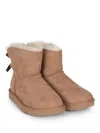 Ugg Low Boots "mini Bailey Bow" In Brown
