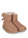 Ugg Low Boots "mini Bailey Bow" In Neutral