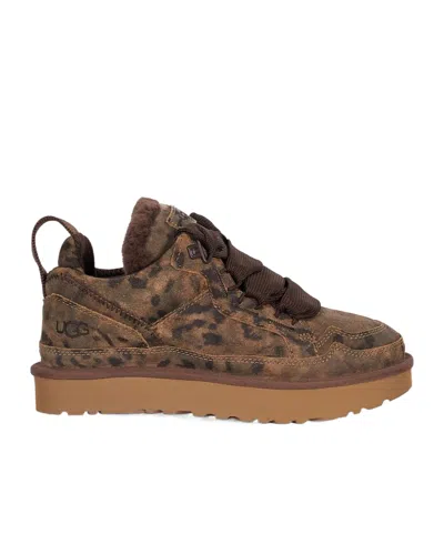 Ugg Low Top Lace-up Sneakers In Brown