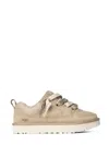 Ugg Low-top Sneakers With Textured Mesh Collar In Neutral