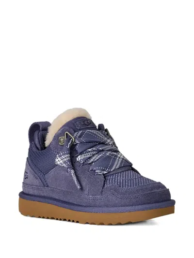 Ugg Kids' Lowme Logo-detail Sneakers In Blue
