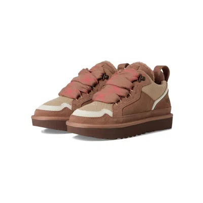 Ugg Lowmel 1144032-ryk Sneakers Women's Rocky Oak Suede Wool Lined Shoes Gug109 In Brown