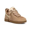 Ugg Lowmel 1144032-san Sneakers Women Sand Suede Wool Lined Comfort Shoes Gug115 In Brown