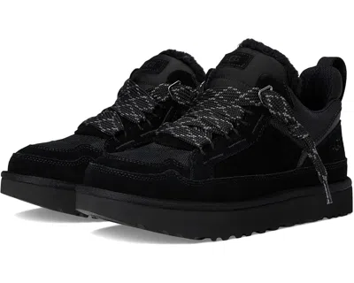 UGG LOWMEL 1170750-BLK SNEAKERS MEN'S BLACK SUEDE LACE-UP CASUAL SHOES GUG102
