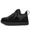 Ugg Black Suede And Mesh Lowmel Sneakers In Black