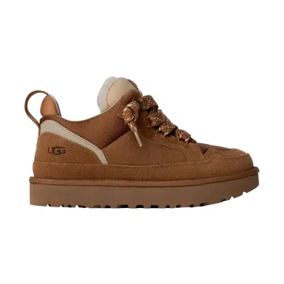 Ugg Low-profile Brown Sneakers With Suede And Nylon Upper