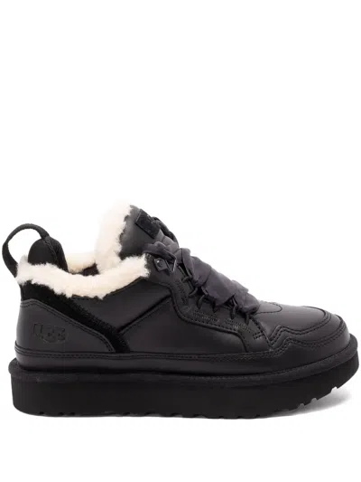 UGG LOWMEL LACE-UP SHEARLING SNEAKERS