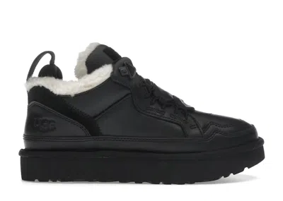 Pre-owned Ugg Lowmel Leather (women's) Sneakers In Black