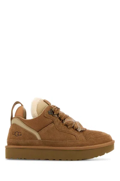 Ugg Lowmel Lightweight Lace-up Sneaker For Women In Brown