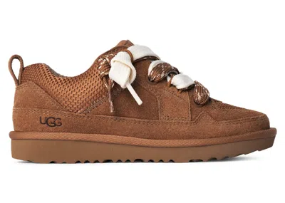Pre-owned Ugg Lowmel Lo (kids) Sneakers In Chestnut