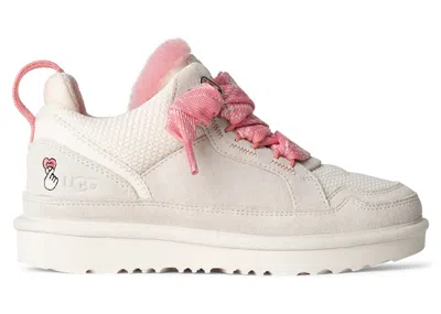 Pre-owned Ugg Lowmel Love '25 (kids) Sneakers In Jasmine/tropical Pink