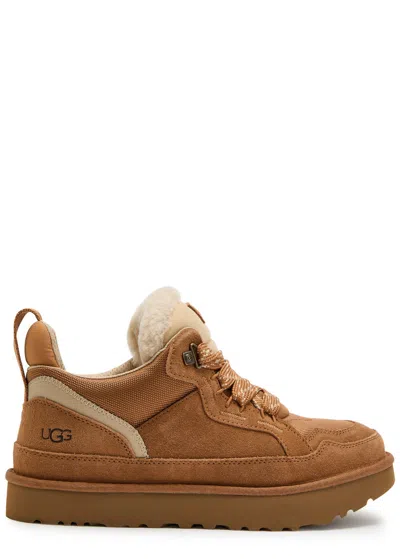 UGG UGG LOWMEL PANELLED SUEDE SNEAKERS
