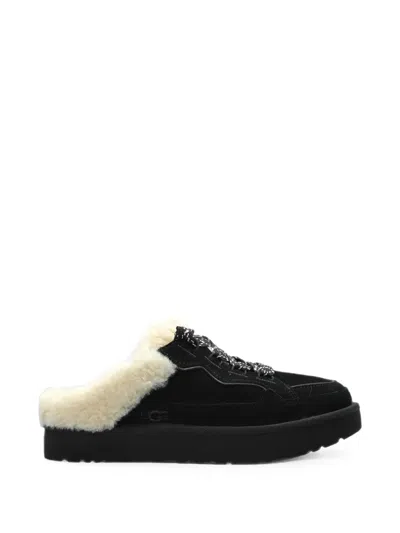 Ugg Lowmel Shearling-trim Slippers In Red