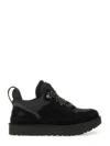 Ugg Black Suede And Mesh Lowmel Sneakers In Black