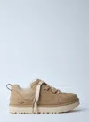 Ugg M Lo Lowmel Sole Sneakers In Soft Suede In Brown