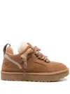 Ugg Stylish Boot-style Sneakers With Plush Lining In Beige