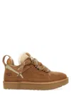 Ugg Casual Brown Boot-style Sneakers With Integrated Laces