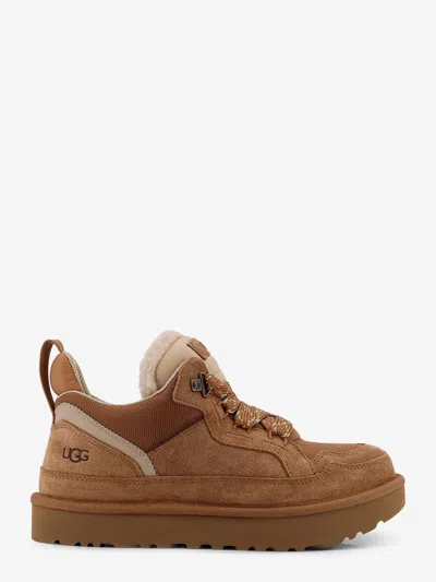 Ugg Lowmel Suede And Nylon Sneakers In Brown