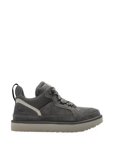Ugg Lowmel Shearling Low-top Sneakers In Gray