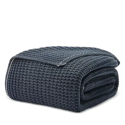 Ugg Luna Knit Cotton Throw Blanket In Blue