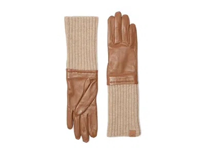 Ugg Luxe Glove Dress Gloves Sand Castle: Sm In Brown