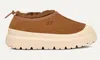 Ugg Biscuit Suede And Rubber Tasman Weather Hybrid Slip Ons In Brown