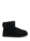Ugg Low-cut Ankle Boot With Sheepskin And Suede Upper In Black