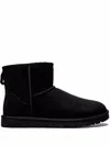 Ugg Mini Classic Ankle Boots In Black