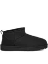 Ugg Classic Ultra Mini Sheepskin Ankle Boots 7-10 Yea In Black