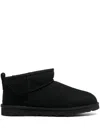 Ugg Classic Ultra Mini Ankle Boots In Black