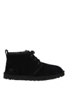 Ugg Suede Neumel Lace-up Boots In Black