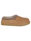 Ugg Slip-on Clog In Soft Suede With Sheepskin Lining In Brown