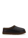 Ugg Tasman Leather Regen Slippers In Brown