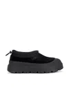 Ugg Black Suede And Rubber Tasman Weather Hybrid Slip-ons In Black