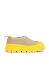 Ugg Sand Suede And Rubber Tasman Weather Hybrid Slip Ons In Yellow