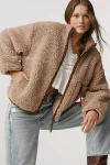 Ugg Marlene Confetti Fleece Jacket In Brown