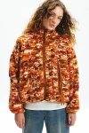Ugg Marlene Wool Blend Boucle Jacket In Hardwood, Women's At Urban Outfitters In Medium Orange