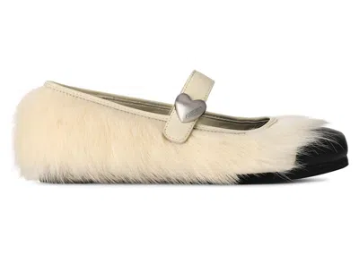 Pre-owned Ugg Mary Jane Ambush (women's) Sneakers In White/black
