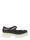 Ugg Mary Jane Flats With Translucent Sole And Decorative Bows In Black