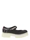 Ugg Mary Jane Flats With Translucent Sole And Decorative Bows In Black