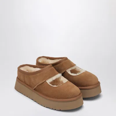 Ugg Slippers Bea In Pelle Scamosciata Cammello Donna In Camel
