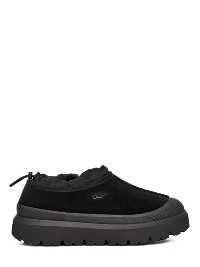 Ugg Matte Black Slip-on Flat Shoes