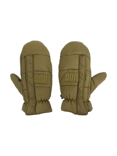 Ugg Kids' Maxi Aw Mittens In Green