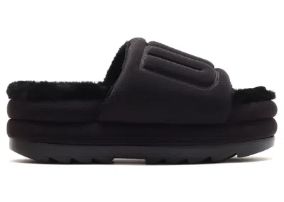 Pre-owned Ugg Maxi Graphic Slide (women's) Sneakers In Black