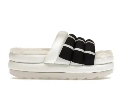 Pre-owned Ugg Maxi Slide Logo (women's) Sneakers In White
