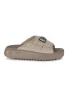 Ugg Maxxer Slide 2.0 Flats In Beige Fabric