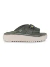 Ugg Maxxer Slide 2.0 Flats In Green Fabric In Green