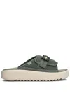 Ugg Maxxer Slide 2.0 Flats In Green Fabric In Green
